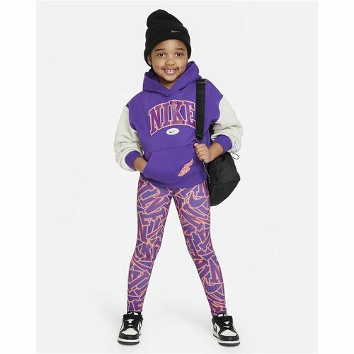 Sweatshirt med hætte til piger Nike Join The Club Violet 2-3 år