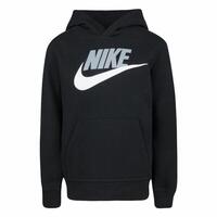 Hættetrøje til Børn Nike Club Hbr Sort 3 år