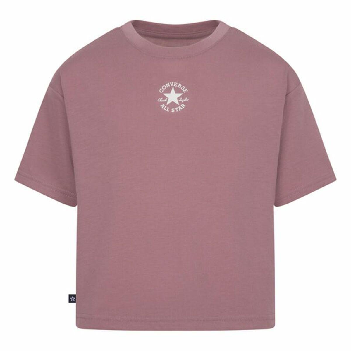 Converse Chuck Patch Boxy T-shirt til piger, laksefarvet (13-15 år)