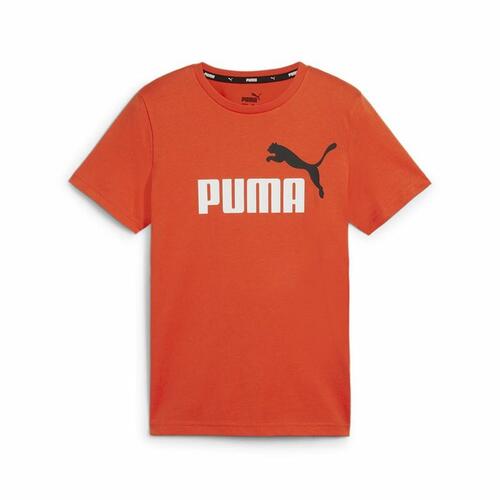 Børne Kortærmet T-shirt Puma Essentials+ 2 Col Logo 5-6 år