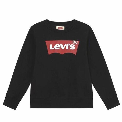 Børne Kortærmet T-shirt Levi's L/S Batwing Sort 10 år