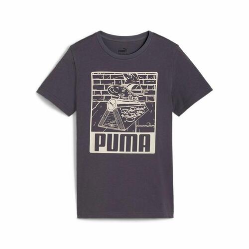 Børne Kortærmet T-shirt Puma Lilla 7-8 år