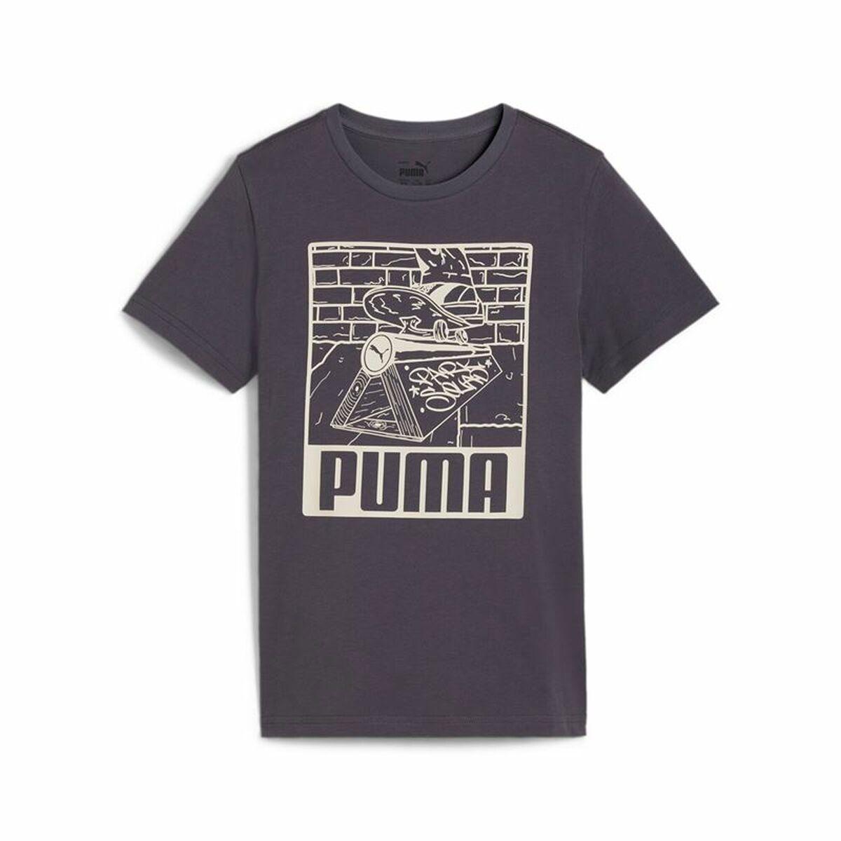 Børne Kortærmet T-shirt Puma Lilla 7-8 år