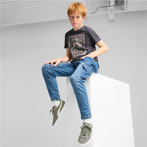Børne Kortærmet T-shirt Puma Lilla 7-8 år