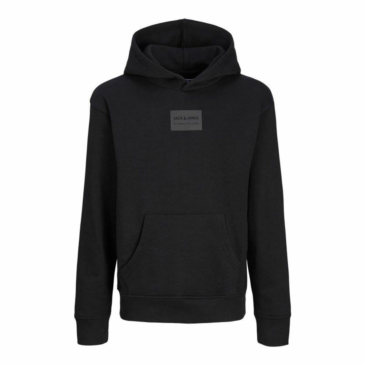 Hættetrøje til Børn Jack & Jones Jjhakkai Sort 10 år