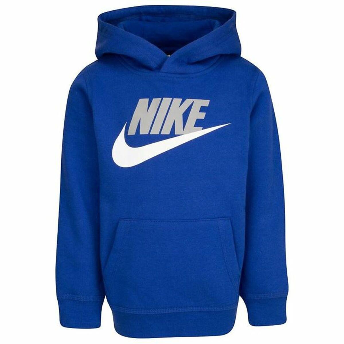 Hættetrøje til Børn Nike Club Hbr Blå 5 år