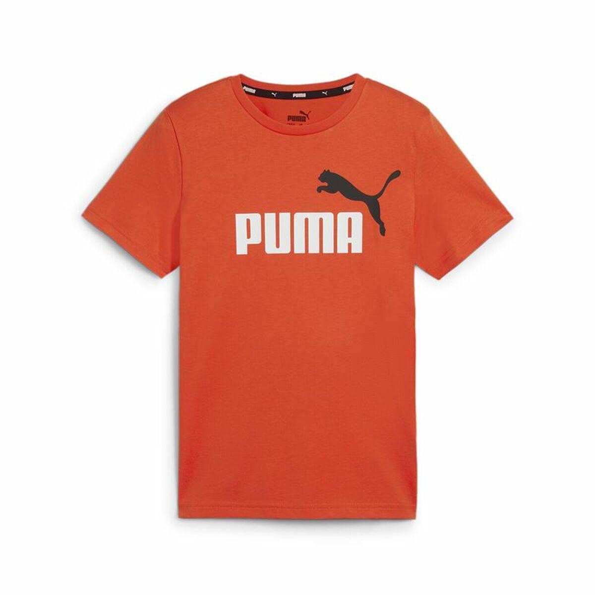 Børne Kortærmet T-shirt Puma Essentials+ 2 Col Logo 11-12 år