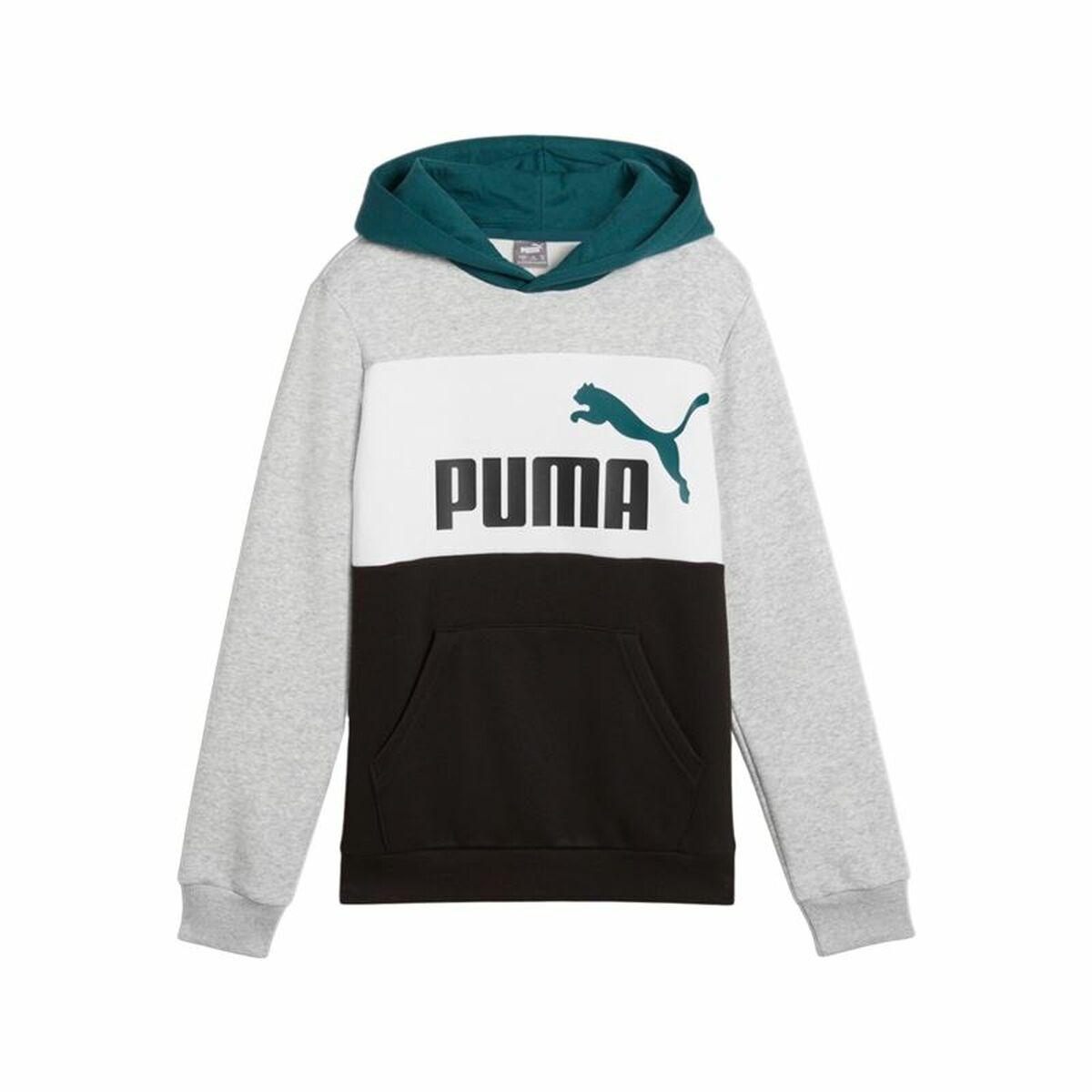 Puma Essentials Block hættetrøje til børn - 7-8 år