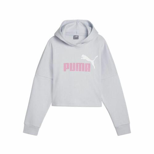 Sweatshirt med hætte til piger Puma Ess Logo Cropped Hoodie G 11-12 år