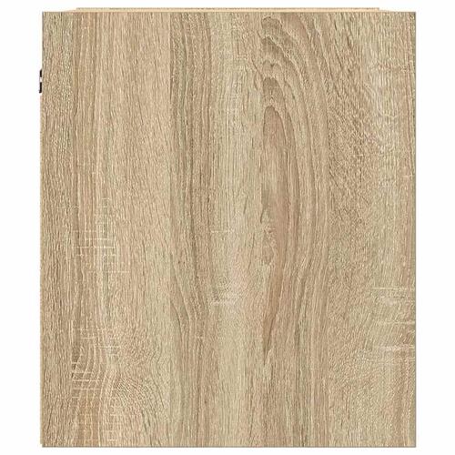 Væghængte sengeborde 2 stk. 38x34x40 cm sonoma-eg