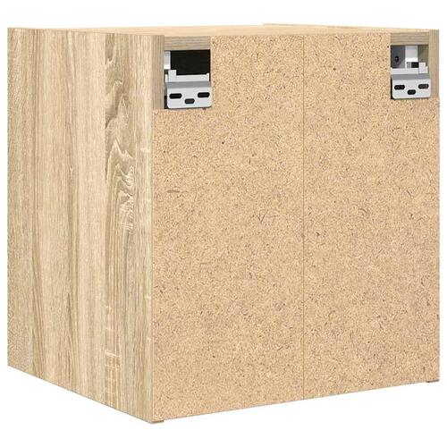 Væghængte sengeborde 2 stk. 38x34x40 cm sonoma-eg