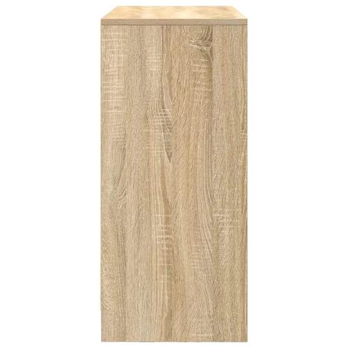 Skænk med skuffe 80x34x76 cm konstrueret træ sonoma-eg
