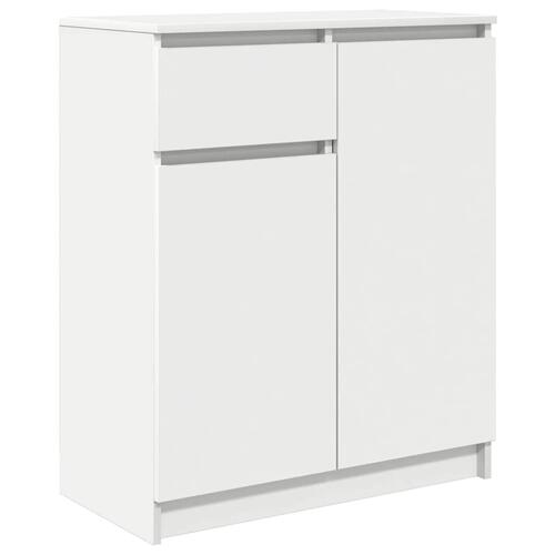 Skænk med skuffe 71x35x84 cm konstrueret træ hvid