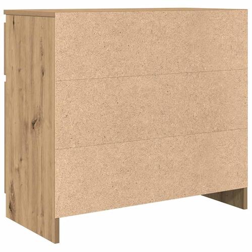 Skænk med skuffe 71x35x65 cm konstrueret træ kunsteg