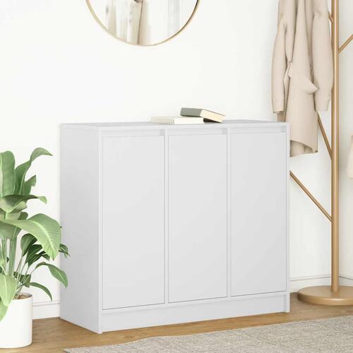 Skænk 85x34x76 cm konstrueret træ hvid