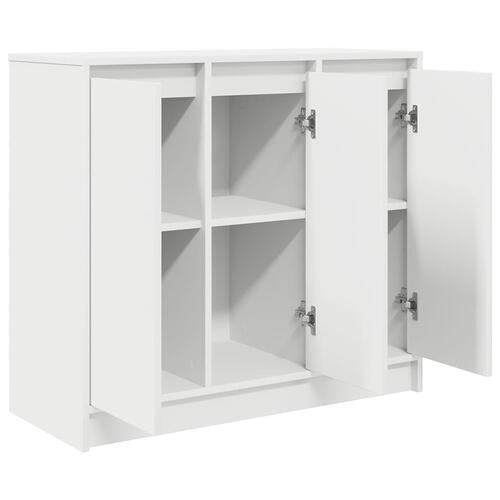 Skænk 85x34x76 cm konstrueret træ hvid