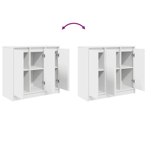 Skænk 85x34x76 cm konstrueret træ hvid