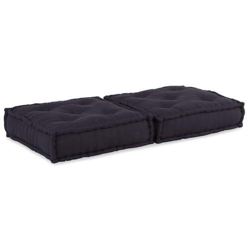 Modulpuf stof 70x70x36 antracitgrå