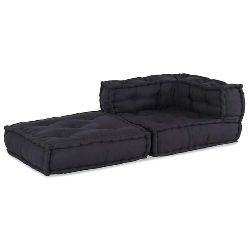 Modulpuf stof 70x70x54 antracitgrå