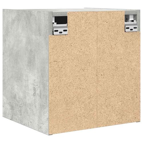 Væghængt sengebord 38x34x40 cm betongrå