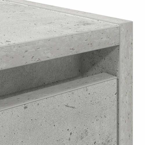 Væghængt sengebord 38x34x40 cm betongrå