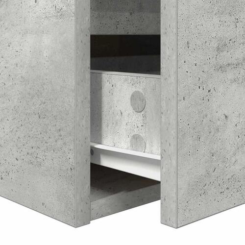 Væghængt sengebord 38x34x40 cm betongrå