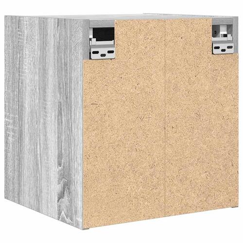 Væghængte sengeborde 2 stk. 38x34x40 cm grå sonoma-eg