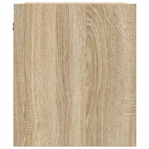 Væghængt sengebord 38x34x40 cm sonoma-eg