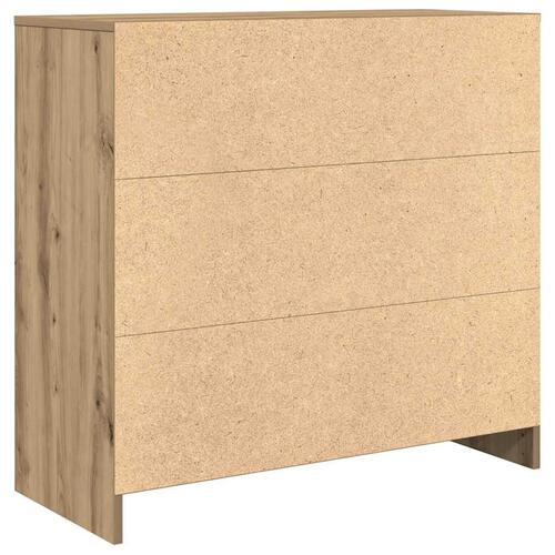 Skænk med skuffe 80x34x76 cm konstrueret træ kunsteg