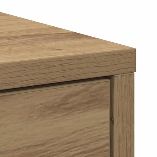 Skænk med skuffe 80x34x76 cm konstrueret træ kunsteg