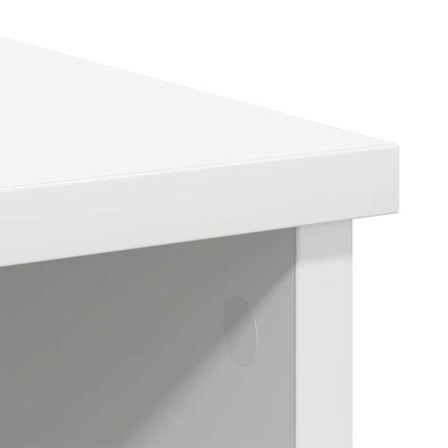 Skænk med skuffe 101x35x76 cm konstrueret træ hvid