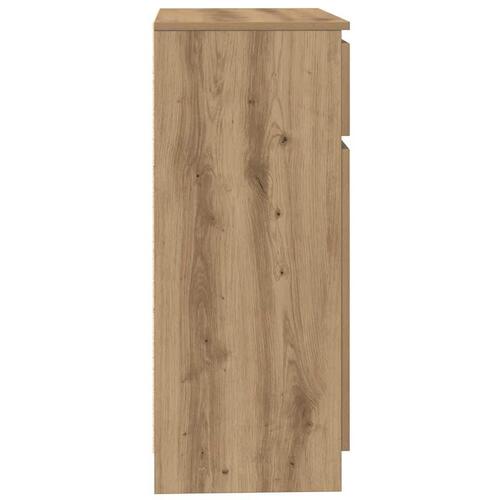 Skænk med skuffe 71x35x84 cm konstrueret træ kunsteg