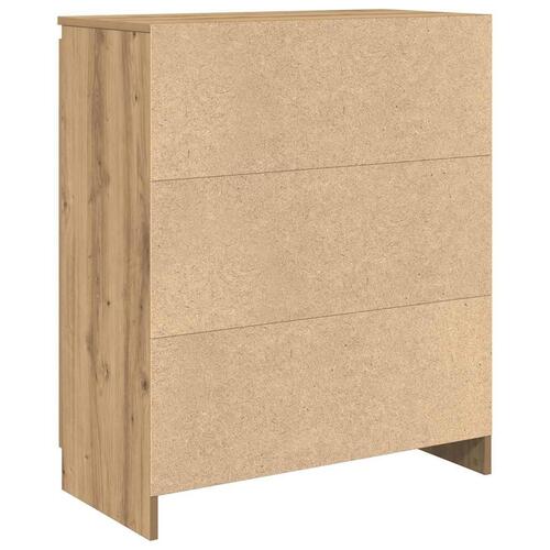 Skænk med skuffe 71x35x84 cm konstrueret træ kunsteg