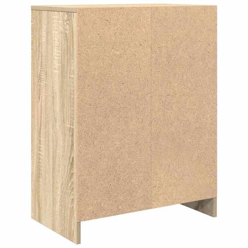 Skænk 57x34x76 cm konstrueret træ røget egetræsfarve