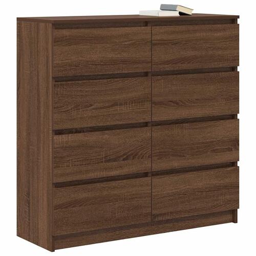 Skænk 100x35x99 cm konstrueret træ brun egetræsfarve