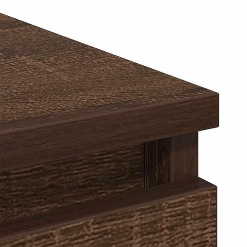 Skænk 100x35x99 cm konstrueret træ brun egetræsfarve