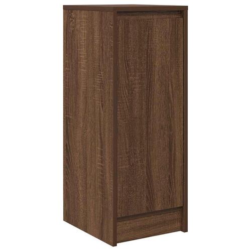 Skænk 29,5x34x76 cm konstrueret træ brun egetræsfarve