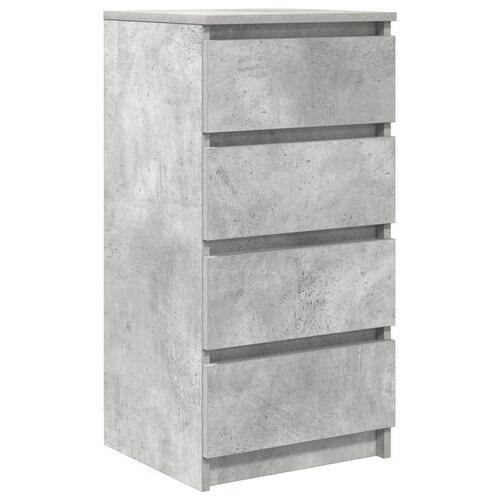 Skænk 37,5x35x76 cm konstrueret træ betongrå