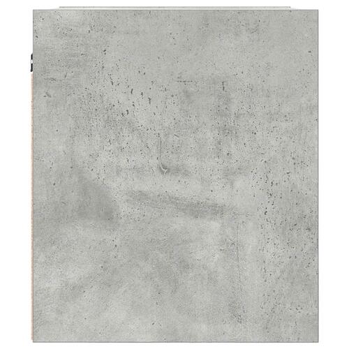 Væghængte sengeborde 2 stk. 38x34x40 cm betongrå