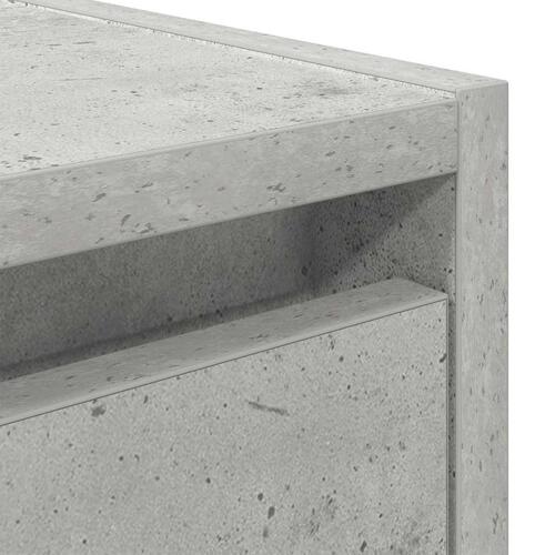 Væghængte sengeborde 2 stk. 38x34x40 cm betongrå