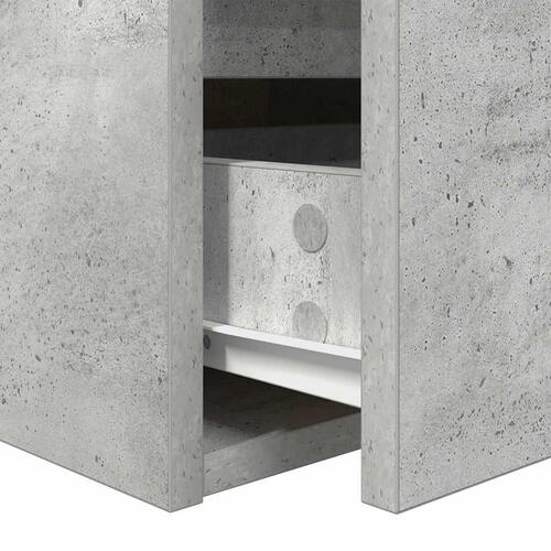 Væghængte sengeborde 2 stk. 38x34x40 cm betongrå