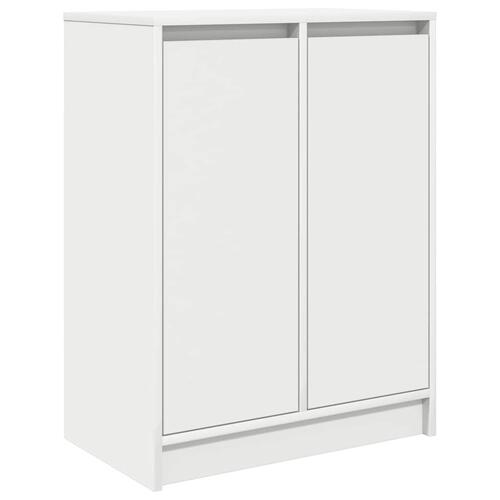 Skænk 57x34x76 cm konstrueret træ hvid