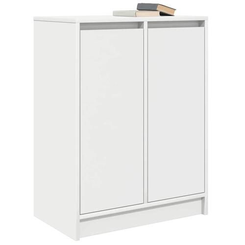 Skænk 57x34x76 cm konstrueret træ hvid