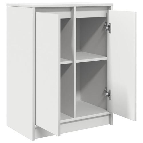 Skænk 57x34x76 cm konstrueret træ hvid