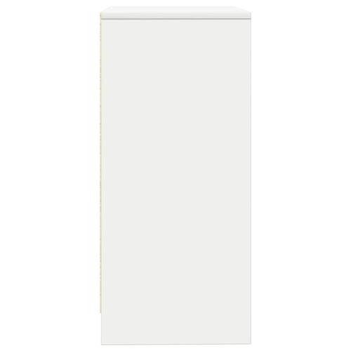 Skænk 57x34x76 cm konstrueret træ hvid