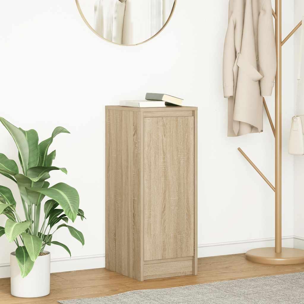 Skænk 29,5x34x76 cm konstrueret træ sonoma-eg