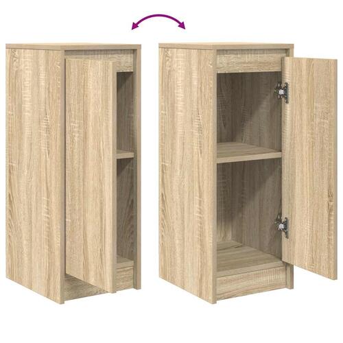 Skænk 29,5x34x76 cm konstrueret træ sonoma-eg