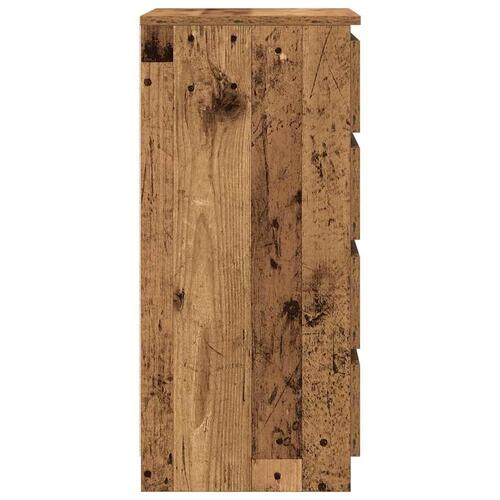 Skænk 37,5x35x76 cm konstrueret træ antikt træ