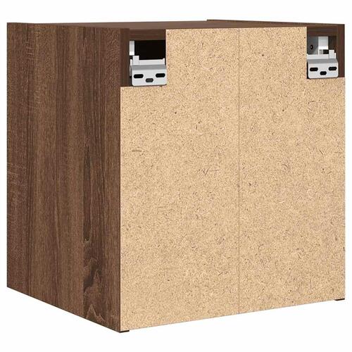 Væghængte sengeborde 2 stk. 38x34x40 cm brun egetræsfarve
