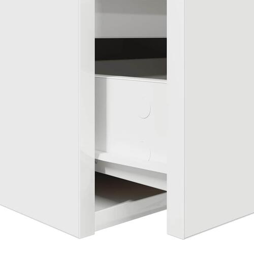 Væghængte sengeborde 2 stk. 38x34x40 cm hvid